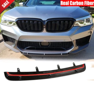 Carbon Fiber Front Bumper Lower Lip Spoiler Fit For BMW F90 M5 2018-2020 Refit - Picture 1 of 12