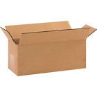 Długie pudełka z tektury falistej 10" X 4" X 4" Kraft 25 / Pakiet Wysyłka Skrzynki pocztowe