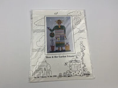 Mosey N Me Rose And Her Garden Friends Cross Stitch Pattern Sampler - Image 1 of 3