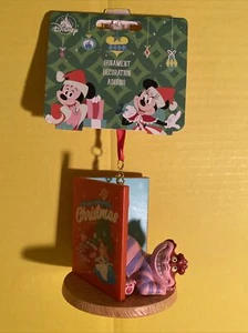 Disney Cheshire Cat Christmas Card Sketchbook Ornament Alice in Wonderland NWT - Picture 1 of 8