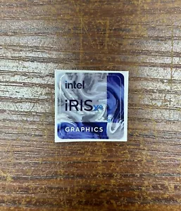 1x Blue Intel Iris Xe Desktop / Laptop sticker label (NEW) - Picture 1 of 1
