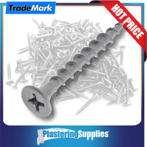 TradeMark Plasterboard Screws 6g x 25mm 1000 Pc Course Thread Galvanized LS20 - Picture 1 of 2