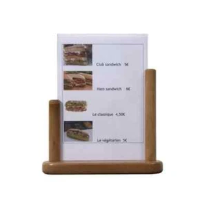 Teak frame Securit A4 Menu Memp Message Notice Board PFT-TE-LA - Picture 1 of 1
