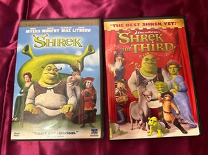 SHREK (TWO-DISC SPECIAL EDITION) +bonus disc MOVIE - DVD - like new! Shrek 3 - Picture 1 of 7