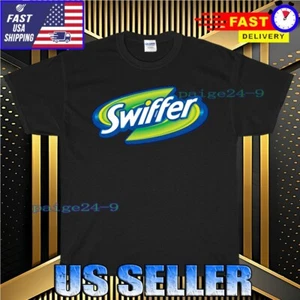 NUOVA CAMICIA SWIFFER DUSTER MOP LOGO T-SHIRT MAGLIETTA DIVERTENTE AMERICANA UNISEX TAGLIA S-5XL - Foto 1 di 6