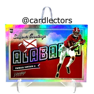 2021 Panini Prestige PATRICK SURTAIN II Season's Greetings #SG-15 RC ALABAMA - Picture 1 of 2