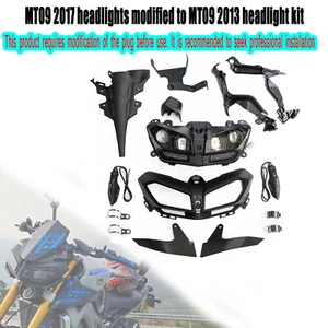 Fit For Yamaha MT09 FZ-09 2013-2016 Motorcycle Headlight Assembly Housing Mirror - Picture 1 of 9