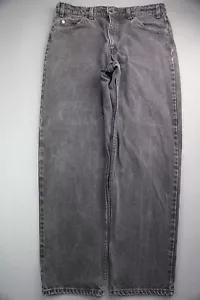 Pantalones de mezclilla vintage 1996 para hombre Levi's 550 calce relajado EE. UU. negros talla 36x30 (MSR 35x30) - Imagen 1 de 8