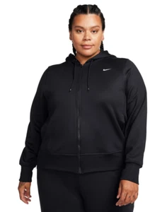 Sudadera con capucha Nike Therma Fit One cremallera completa negra talla grande 1X - Imagen 1 de 2