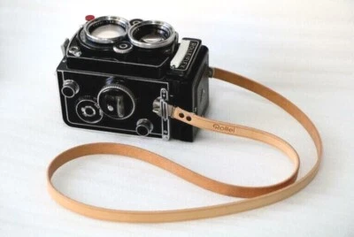 Genuine Leather Neck Strap for Rolleiflex 2.8F 2.8E 3.5F 3.5E 3.5T 2.8GX 2.8FX - Image 1 of 3