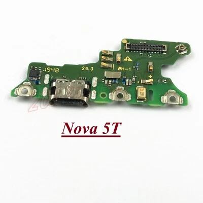 Conector de micrófono conector puerto de carga DC tipo C original placa Jack para Huawei Nova 5T Foto 1 de 4