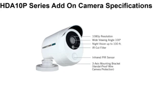 Night Owl 2.0 1080p AHD Bullet Security Camera Only (CM-PIRHDA10W-BU-V2-JF) - Picture 1 of 4