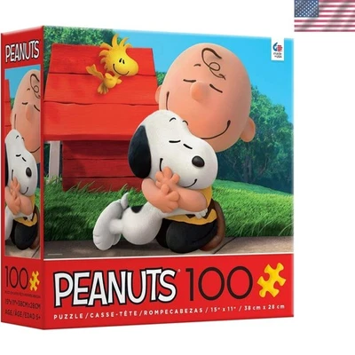 Rompecabezas clásico de 100 piezas de cacahuetes con Snoopy y amigos - listo para regalo Foto 1 de 4