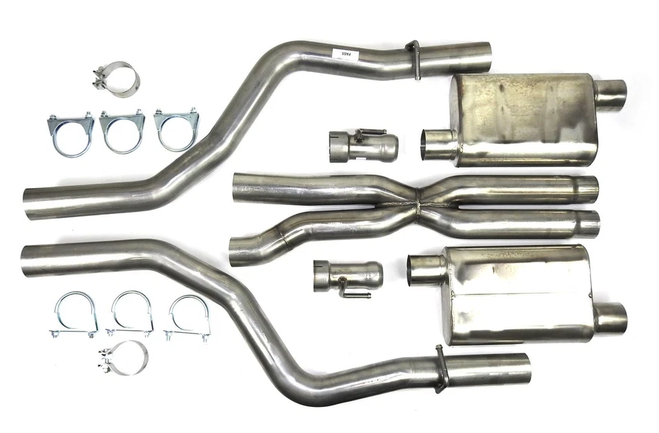 JBA Stainless Exhaust 15-21 Challenger SRT8 6.2/6.4L 409SS Dual Rear 40-1671 - Image 1 of 1