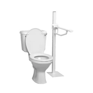 HOMECRAFT Floor Mounted Foldable Toilet Handrail - Heavy Duty Mobility Aid - Picture 1 of 1