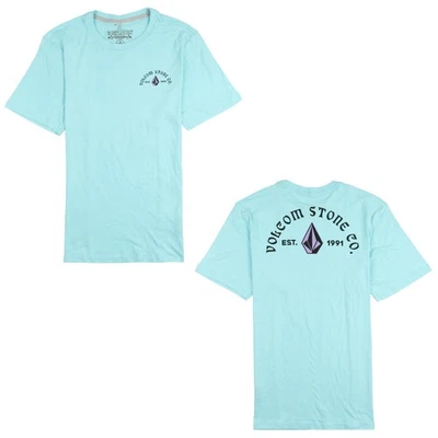 VOLCOM Archer Logo T-Shirt sz M Medium Blue Modern Fit - Image 1 of 3