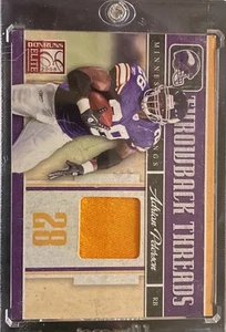 2008 Donruss Elite - Throwback Threads Adrian Peterson #TTS-4 Prime /50 (MEM) - Imagen 1 de 2