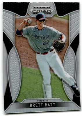 2019 Panini Prizm Draft Picks Brett Baty Lake Travis High School #16 Silver - Image 1 of 2