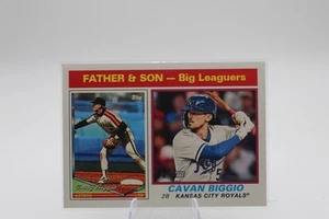 2025 Topps Heritage Baseball #68 Cavan Biggio / Craig Biggio PADRE E FIGLIO - Foto 1 di 2