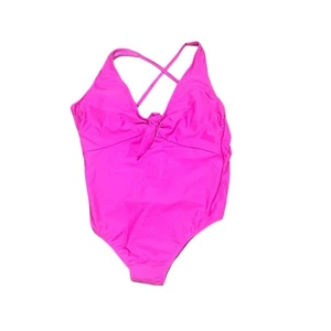 Shade and Shore Women's Pink One-Piece Swimsuit Crisscross Back Size L 12-14 - Picture 1 of 8