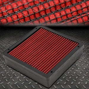 FOR LANCER/MIRAGE/OUTLANDER RED REUSABLE/DURABLE ENGINE AIR FILTER INTAKE PANEL - Picture 1 of 6