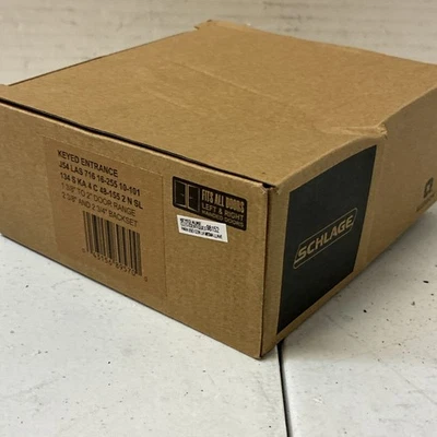 Рычаг входной двери с ключом одноцилиндровый Schlage J54-LAS LaSalle - бронза - Изображение 1 из 2