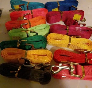 Guinzaglio per cani largo 15, 1" 12 piedi 2 strati tessitura resistente, nylon. - Foto 1 di 7