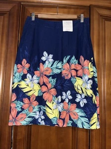 Bonmarche linen blend Floral skirt uk size 12 - Picture 1 of 8