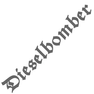 Autoaufkleber Dieselbomber Sticker Rußbombe Partikel-Panzer FF 330 55cm - Picture 1 of 13