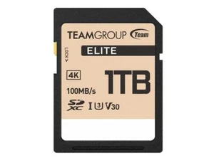 Team Group 1TB Elite 4K SD Card UHS-I U3 V30 Read/Write Speed Up to 100/90MB/s ( - Picture 1 of 4