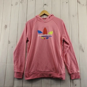 Adidas Hoodie Girls XL Multicolor Sweatshirt Pockets Pullover New With Tags - Picture 1 of 12