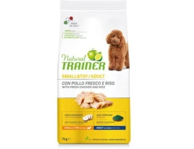 Trainer Natural Mini Small & Toy Adult Pollo e Riso 7 kg - Crocchette per Cani - Immagine 1 di 4