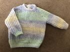 Hand knitted baby jumper 0-3mths