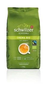Schwiizer Schüümli Crema Bio Bohnen 3x750g (57,32 EUR/kg)