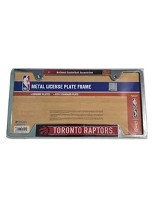 TORONTO RAPTORS BASKETBALL NBA CHROME PLATED LICENSE PLATE FRAME, WINCRAFT, NEW - Picture 1 of 2