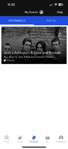 2 Janes Addiction Ticket Section 205 Row 9 (Arizona) - Picture 1 of 2