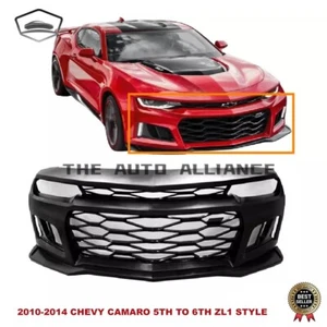 Fit 2010-2014 Chevy Camaro 5TH to 6th Gen ZL1 Style Front Bumper Cover&Fog light - Picture 1 of 7