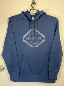 Sudadera con capucha pulóver forrada de lana Hurley para hombre | H11 mediana nueva con etiquetas - Imagen 1 de 9