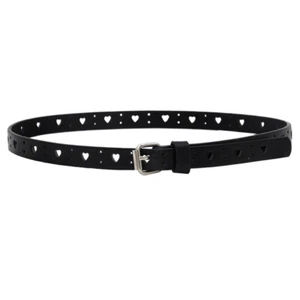 Childrens Faux Leather Skinny Belts Kids Belt Girls Glitter Waist Belt Strap US - Picture 1 of 21