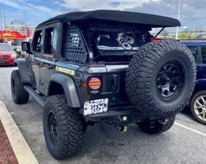 Quake LED Metal Tek Tail Lights; Black Housing; Clear Lens for Jeep Wrangler JL - Foto 1 di 7