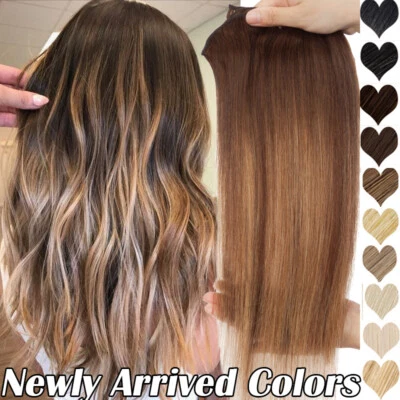 S-NOILITE Russisch 100% Remy Echthaar Clip In Haarverlängerung Extensions 60Cm Balayage 8A