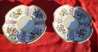 2 Beautiful Saucers Antique Decor Flower to Identify