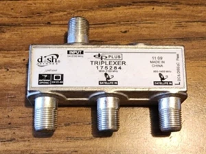 ORIGINAL DISH NETWORK DP Plus VIP 2-Tuner Triplexer 175284 w UHF/VHF Square Type - Picture 1 of 1