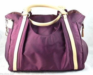 Women's DANZO BABY 'Hobo' Plum Nylon Zippered Diaper Bag - Picture 1 of 6