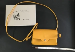 LE TANNEUR Sanctuary Pochette Shoulder Bag Yellow Leather From Japan - Picture 1 of 5