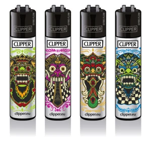 Clipper Classic Encendedor Original Serie 'BALI BARONG' 4 unidades Encendedores NUEVO - Imagen 1 de 2