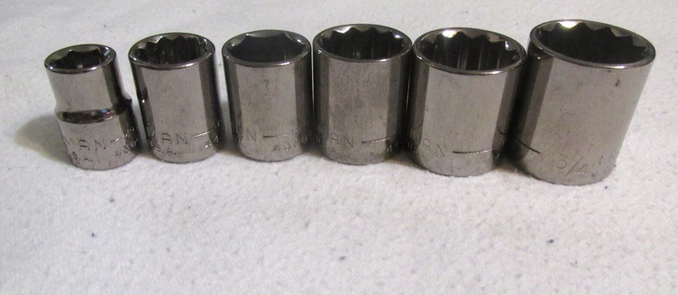 Craftsman G2 Series 3/8" Drive - SAE Socket Set 6 Pcs  USA - Image 1 of 1