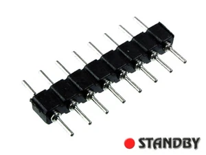5pcs PCB Connectors 2.54mm Pin Header single row, Solder tail, 8 pin PRECI-DIP - Imagen 1 de 2