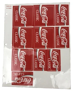 Vintage Coca Cola Bottle Stickers Decals Labels - Picture 1 of 7