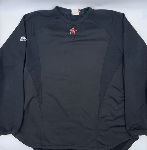 Majestic Houston Astros Pullover Adult XL MLB Authentic Therma Base Sweatshirt Cover